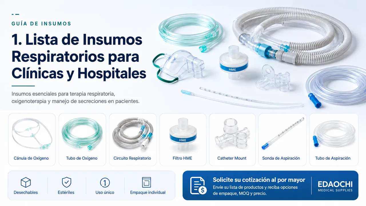 7 Insumos Respiratorios Esenciales para Clínicas Pulmonares en 2026