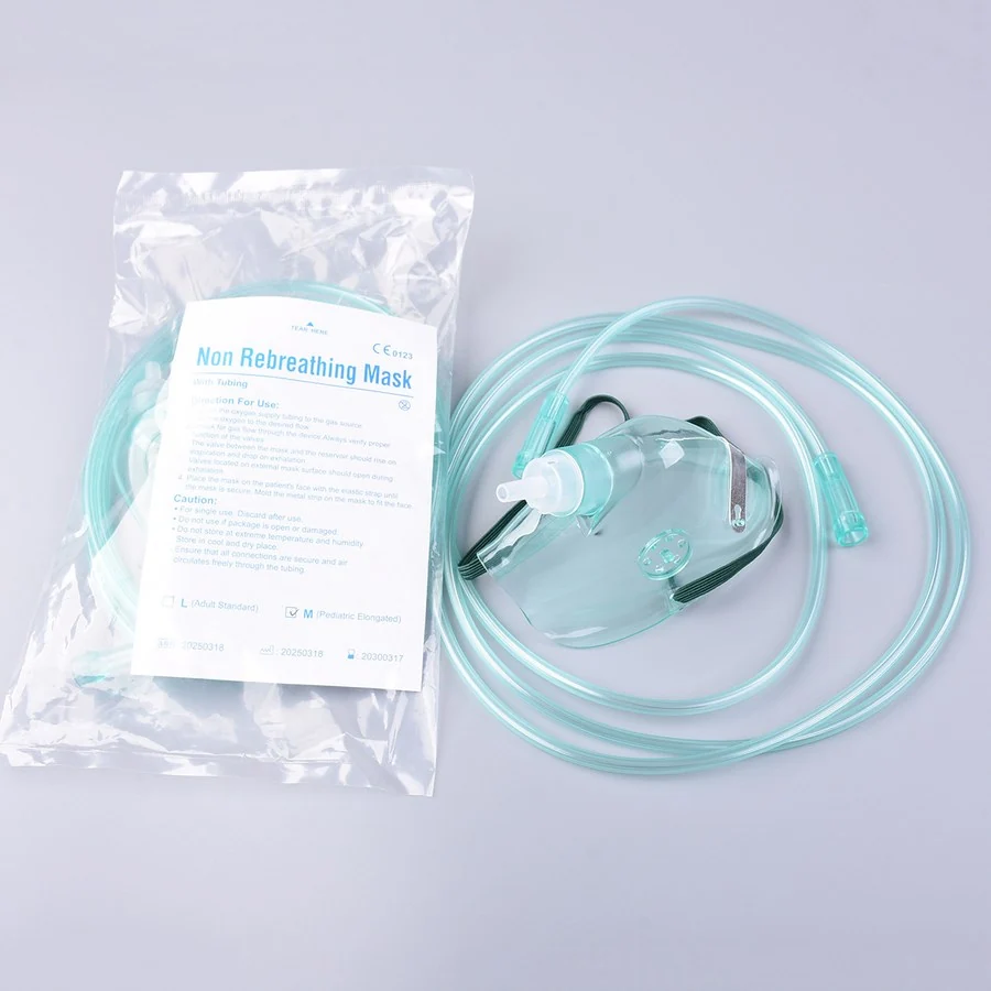 Mascarilla de Oxígeno Desechable — Disposable Oxygen Face Mask SKU XY422