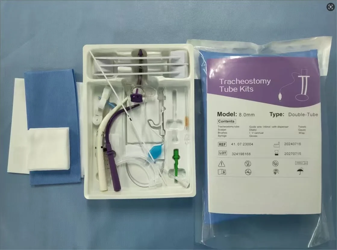 Kit de Traqueostomía Percutánea por Dilatación (PDT) — Set Completo para UCI — Percutaneous Dilatational Tracheostomy (PDT) Kit — Complete ICU Set SKU XY-PDT